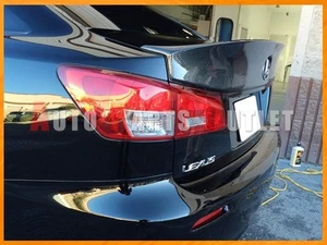 LEXUS IS250 IS350 IS-F Carbon Fiber 3K W-Style Trunk Boot Spoiler 2006-2013 - Picture 1 of 5