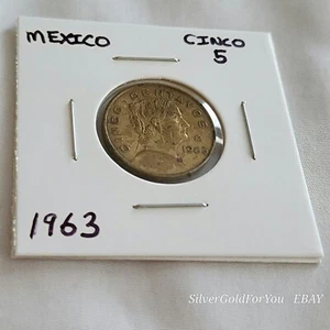 1963 Mexico Cinco Five Centavos Foreign Coin - Picture 1 of 2