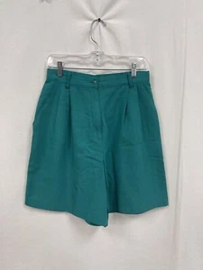 Sag Harbor Womens Shorts in Teal size 12, Pleated Vintage - Picture 1 of 4