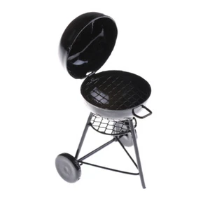 1:12 Dollhouse Miniature Black Grill Dollhouse Garden Outdoor Accessory Y-lq - Picture 1 of 7