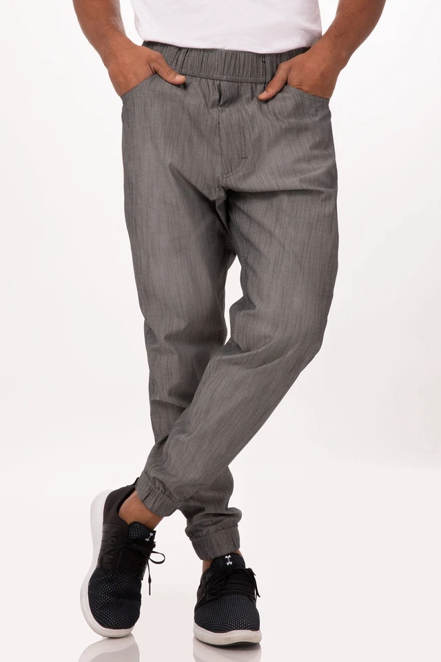 Chef Works Mens Jogger 257 Chef Pants (PBE01) - Image 1 of 1