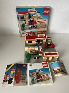 LEGO TOWN Shell Service Station (377) + Shell Gasolero (671) - marcado + CAJA - Imagen 1 de 14