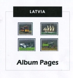 Latvia - CD-Rom Stamp Album 1918-2022 Color Illustrated Album Pages - Picture 1 of 1