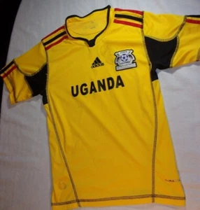 CAMISETA DE FUTBOL ADIDAS UGANDA LOCAL AMARILLA TALLA JUVENIL 30" PECHO SV 07 - Imagen 1 de 8