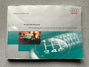 Audi A6 Avant / Estate Owners Handbook / Manual 98-01 2000 Print - Picture 1 of 2