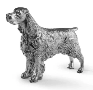Silver SPRINGER SPANIEL Model - Fully Hallmakred Sterling Silver - Picture 1 of 6