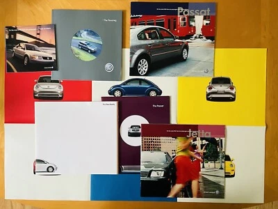 9 VW Volkswagen Jetta Passat Beetle 1999-2003 Car Sales Brochures Catalogs - Image 1 of 4