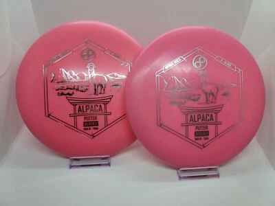 Infinite Discs Alpaca golf Putter X-Blend 175g Normal top matching pair pink - Image 1 of 2