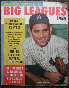 1955 Who's Who in the Big Leagues with Yogi Berra Cover - Minnie Minoso inside - Bild 1 von 5