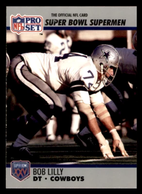 1990 -91 Pro Set SB XXV Silver Anniversary Bob Lilly    #85 Cowboys - Image 1 of 2