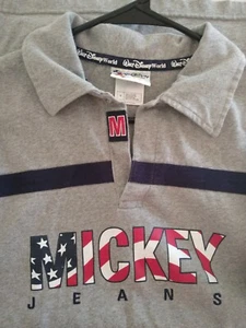Disney Mens Polo Pull Over Vintage Size S G37 - Picture 1 of 9