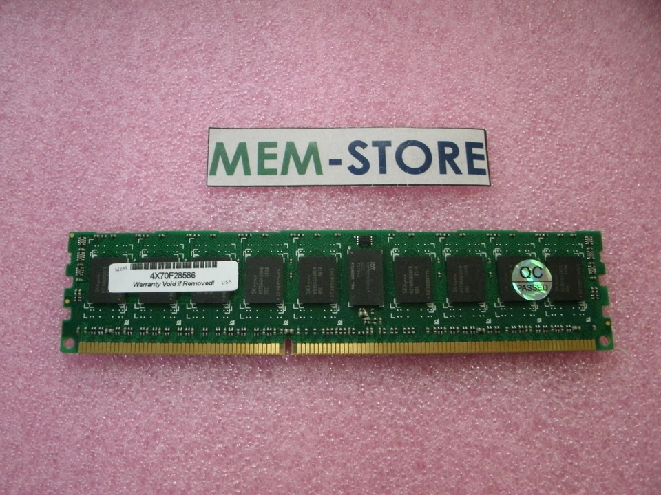 4X70F28586 8GB DDR3 1866MHz PC3-14900 (1Rx4) RDIMM Memory Lenovo RD640 Server - Image 1 of 1
