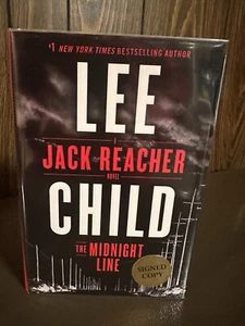 LEE CHILD - JACK REACHER NOVEL. MIDNIGHT LINE. SIGNED 1ST US EDITION MINT. - Picture 1 of 3