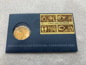 American revolution bicentennial medals USPS George Washington First Day Issue - Picture 1 of 11