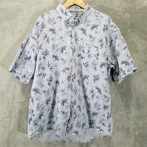 Camicia Hawaiianize Resort Wear Uomo 3XL Blu Floreale Hawaiiana Aloha - Foto 1 di 10