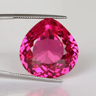 Pear Cut 27.Carat Red Ruby Loose Gemstone For Engagement Ring Making - Image 1 of 4