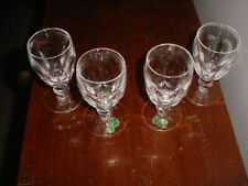 4 Waterford Crystal KATHLEEN 4 1/2" White Wine Stems L@@K!
