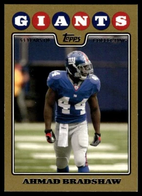 2008 Topps Gold Ahmad Bradshaw 0094/2008 New York Giants #110 - Image 1 of 2