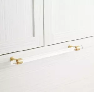Signature Hardware 450370 18" Beryn Acrylic Appliance Pull Satin Brass - Picture 1 of 4