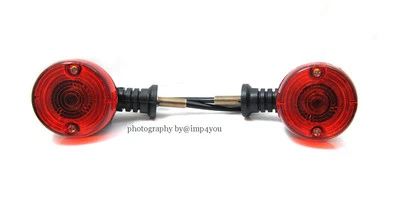 Rear Pair turn signal indicator Blinkers 87-07 Kawasaki KLR650 KL650A KL 650 - Image 1 of 3