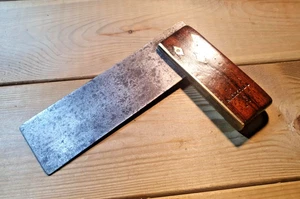 De colección Madera y Latón Tri Cuadrado Prueba Viejas Herramientas de Mano para Carpintería Herramienta de Carpintería - Imagen 1 de 6