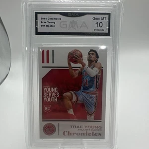 2018-19 Chronicles Trae Young RC Rookie #94 Hawks GMA 10 - Picture 1 of 2