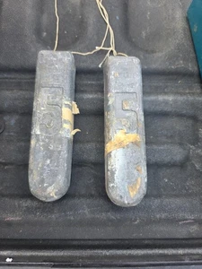 2 hundidores de peso de bacalao de roca de plomo de 5 lb (libra) con ojo de latón, pesca con caída profunda, lubina - Imagen 1 de 2