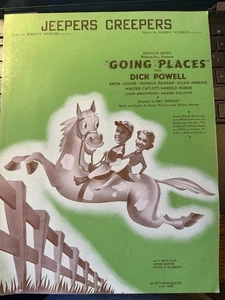 M Movie Sheet Music GOING PLACES ‘Jeepers Creepers’ (Harry Warren) - Picture 1 of 1