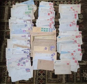 Lot 400+ Antique Vintage US Postal Stamped Envelopes 1898-50's Bryan California - Picture 1 of 18