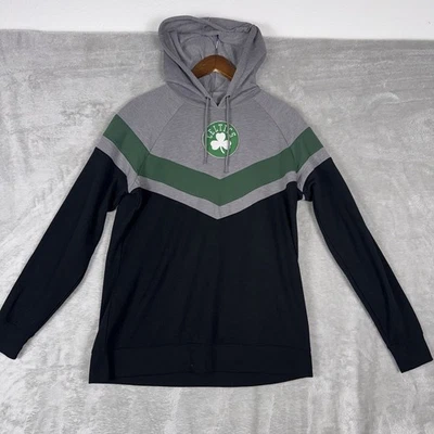 Sudadera con capucha trébol Boston Celtics New Era NBA gris/blanco para mujer talla grande Foto 1 de 4