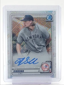T.J. SIKKEMA 2020 BOWMAN CHROME AUTOGRAPH MEGA BOX D AUTO Q3351 - Picture 1 of 2