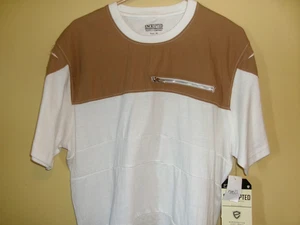 Encrypted High Quality Designer Brown/Creme Pullover Shirt XL  NWT  FREE SHIP - Picture 1 of 5