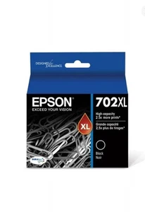 Cartouche d'encre ultra noire Epson T702XL120 DURABrite - Photo 1/3