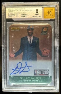 2018-19 Panini Instant NBA Deandre Ayton Draft Metal Auto RC #3/10 Suns BGS 8/10 - Picture 1 of 2