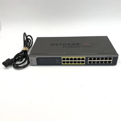 Netgear ProSAFE Plus JGS524PE 24-Port Gigabit (12x PoE) Managed Network Switch - Image 1 of 4
