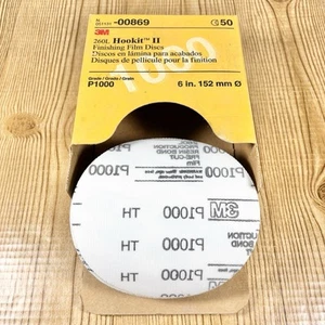 3M 260L Hookit II Finish Film Schleifscheibe Körnung P1000 Produktion Harzbindung 6" - Bild 1 von 6