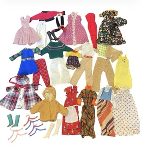 Lote Ropa Muñeca Barbie Midge Francine Tammy Años 60’s 70’s Vestido 40 Accesorios De Colección - Imagen 1 de 12