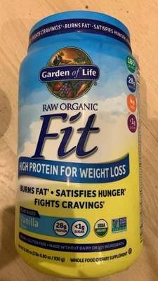 Garden of Life Raw Organic Fit High Protein for Weight Loss - Vanilla 32.8 oz - Image 1 of 3