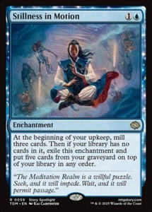Stillness in Motion Foil NM MTG Tarkir: Dragonstorm TDM TDC Magic - Picture 1 of 3