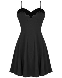 Punk Rave Daily Life Casual Gothic Batwing Mini Dress