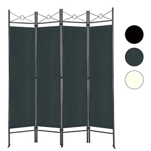Paravent anthrazit, Raumteiler, Trennwand, spanische Wand, Raumtrenner, klappbar - Bild 1 von 5