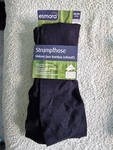 ESMARA Strumpfhose Gr. 44/46 schwarz aus Bambus Zellstoff - NEU - Bild 1 von 1