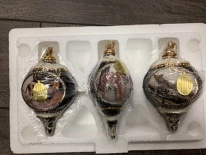 NEW! Bradford Editions Majestic Cats Ornaments Set of 3 - Picture 1 of 6