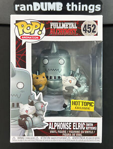 Funko Pop! Alphonse Elric with Kittens #452 - Hot Topic + PROTECTOR -Ships fr NJ