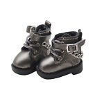 1 Pair  Boots Portable Buckle Stylish Cute  Toy Boots Fine Workma Silver