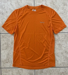 Marmot Climbing Men's Short Sleeve Orange Medium Running T-Shirt Track Trail Top - Picture 1 of 21