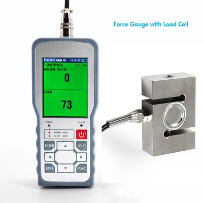 Digital Force Gauge with S Type Load Cell Sensor Test Force Weight Pressure - Image 1 of 4
