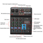 4 Channel Mixer USB Stereo Mixing Console With Sound Card For Home Com 2BB