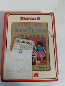 Nilsson- Pussycats (produced by John Lennon) 8-Track Tape. NOS. Factory Sealed! - Picture 1 of 4