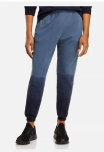 $ 168 Monrow Herren Ombre Wash lässige Jogginghose in blauem Stahl - SMALL - Bild 1 von 1